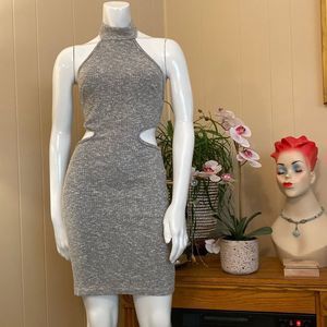 Fashion Nova Cut-out Sweater Dress